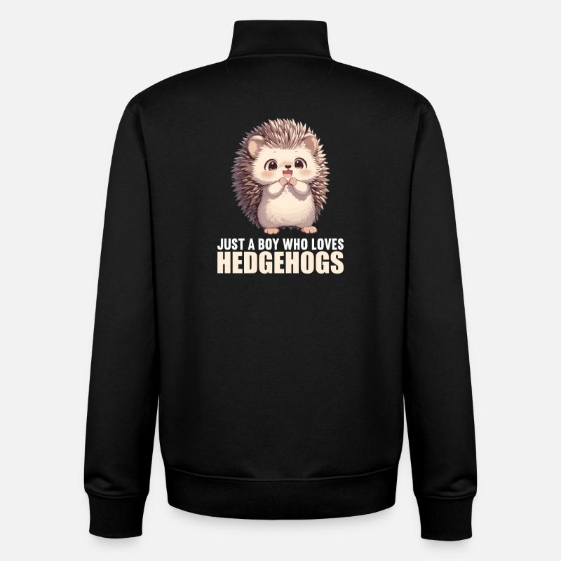 Igel - Unisex Organic Zip Sweatshirt von Stanley/Stella - Schwarz