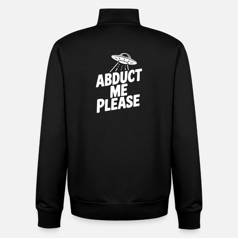 Entführe mich bitte - Unisex Organic Zip Sweatshirt von Stanley/Stella - Schwarz