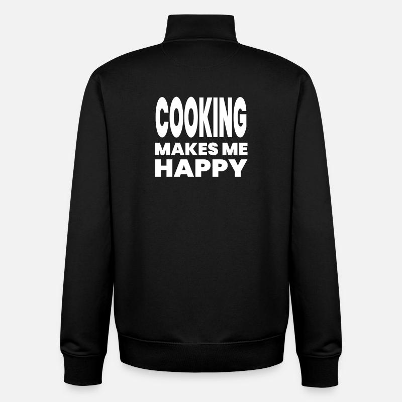 Cuire - Sweat zippé unisexe en coton bio Stanley/Stella - noir