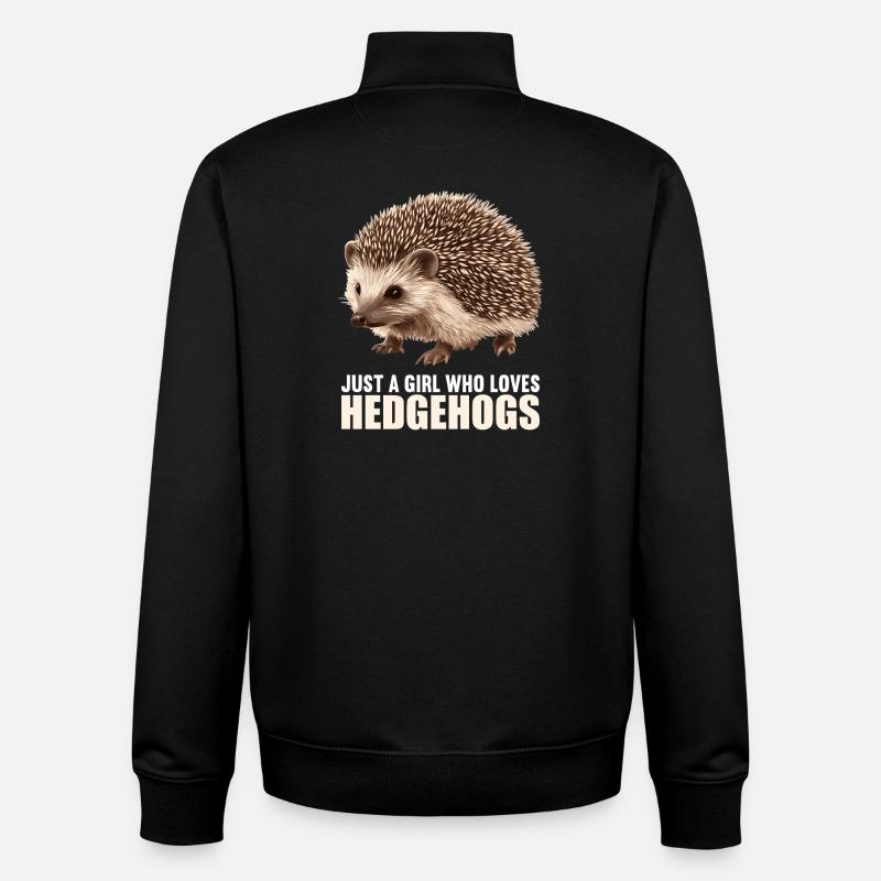 Igel - Unisex Organic Zip Sweatshirt von Stanley/Stella - Schwarz