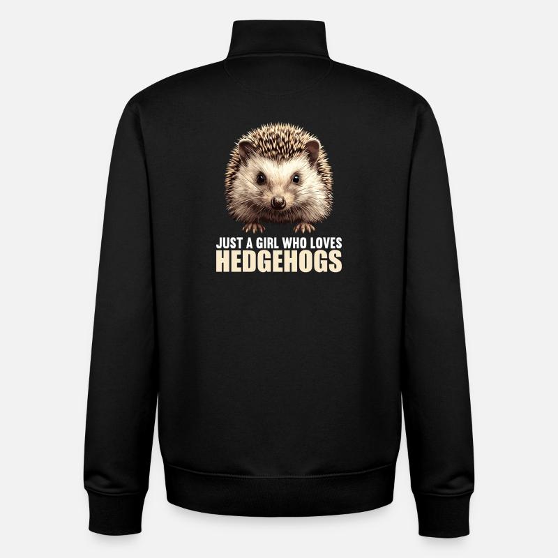 Igel - Unisex Organic Zip Sweatshirt von Stanley/Stella - Schwarz