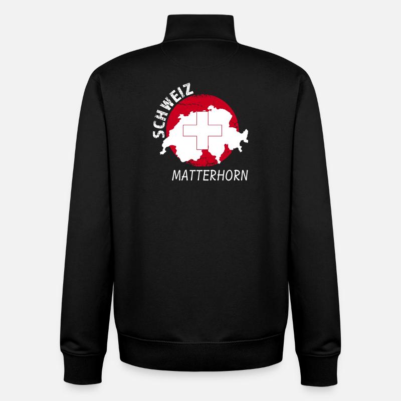 Matterhorn - Unisex Organic Zip Sweatshirt von Stanley/Stella - Schwarz