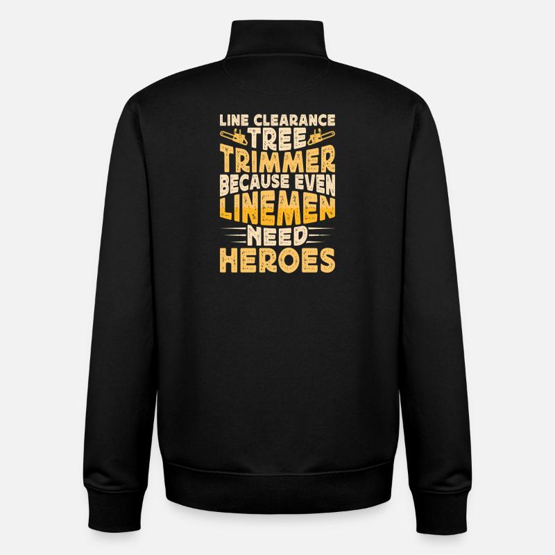 Baumpfleger Holzarbeiter Waldarbeiter Geschenk - Unisex Organic Zip Sweatshirt von Stanley/Stella - Schwarz