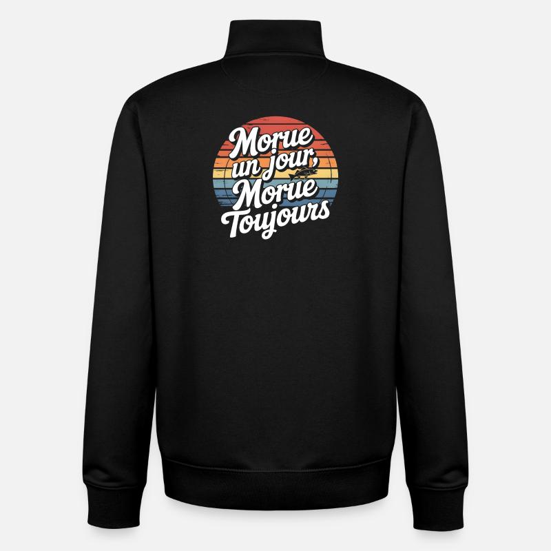 Cod One Day Always - Unisex Organic Zip Sweatshirt by Stanley/Stella - black