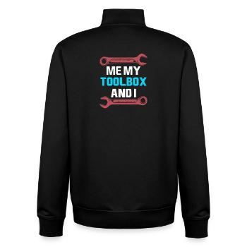 Génie mécanique Ingénieur mécanique - Sweat zippé unisexe en coton bio Stanley/Stella - noir - Dos - AI Model Male 185 light (185cm)