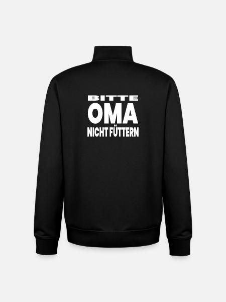granny - Unisex Organic Zip Sweatshirt by Stanley/Stella - black