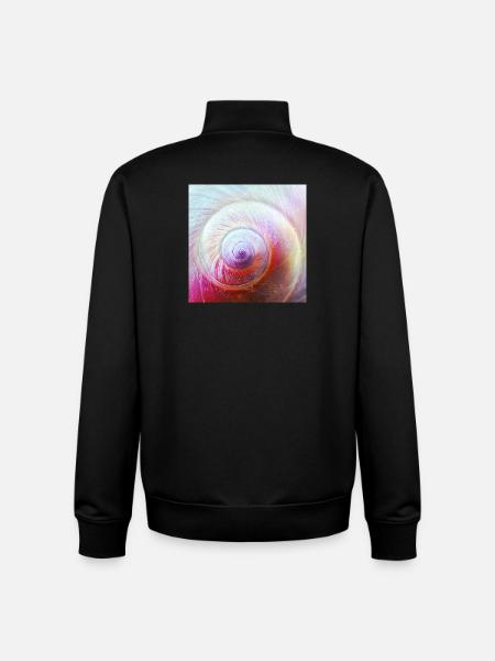 Spiral bowl - Unisex Organic Zip Sweatshirt by Stanley/Stella - black