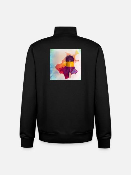 Popsicle - Unisex Organic Zip Sweatshirt by Stanley/Stella - black