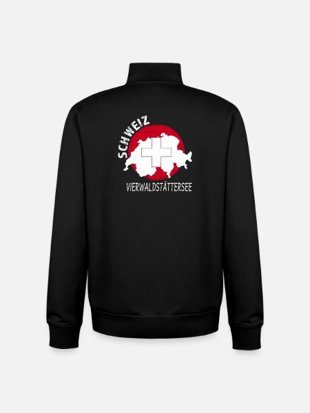 Lake lucerne - Unisex Organic Zip Sweatshirt by Stanley/Stella - black