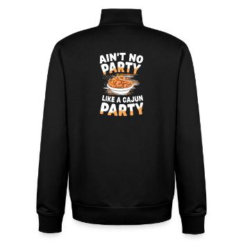 Ain't No Party Like A Cajun Party - Unisex Organic Zip Sweatshirt von Stanley/Stella - Schwarz - Hinten - AI Model Male 185 light (185cm)