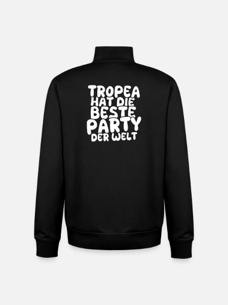 Tropea comme destination de vacances - Sweat zippé unisexe en coton bio Stanley/Stella - noir