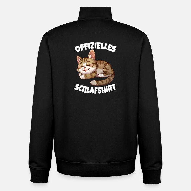 Chemise de nuit officielle - Sweat zippé unisexe en coton bio Stanley/Stella - noir