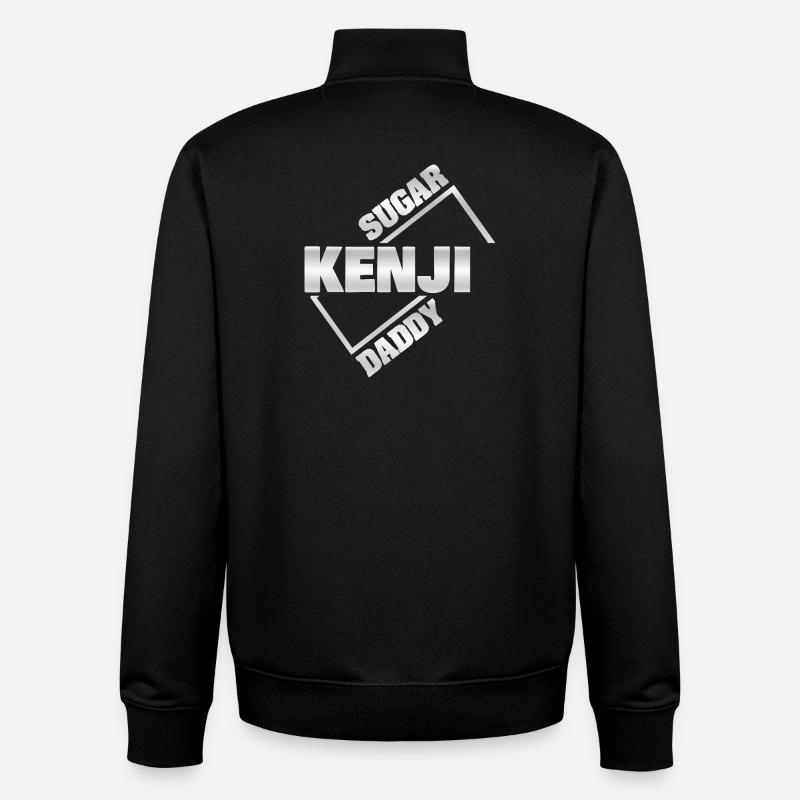 Sugar Daddy Kenji - Sweat zippé unisexe en coton bio Stanley/Stella - noir