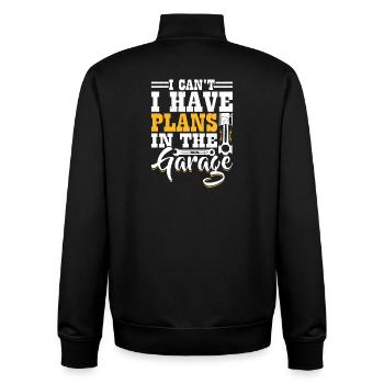 KFZ Mechaniker Mechatroniker Schrauber Geschenk - Unisex Organic Zip Sweatshirt von Stanley/Stella - Schwarz - Hinten - AI Model Male 185 light (185cm)