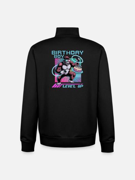Birthday Gamer VR - Unisex Organic Zip Sweatshirt by Stanley/Stella - black