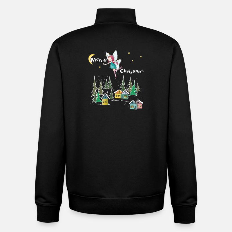 Weihnachten - Unisex Organic Zip Sweatshirt von Stanley/Stella - Schwarz