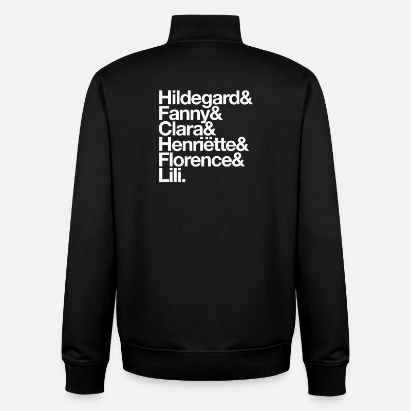 Komponistinnen - Unisex Organic Zip Sweatshirt von Stanley/Stella - Schwarz