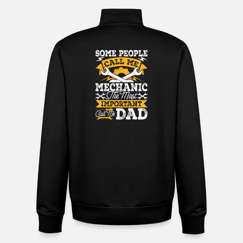 Mécanicien Mécatronicien Technicien Tournevis Cadeau - Sweat zippé unisexe en coton bio Stanley/Stella - noir