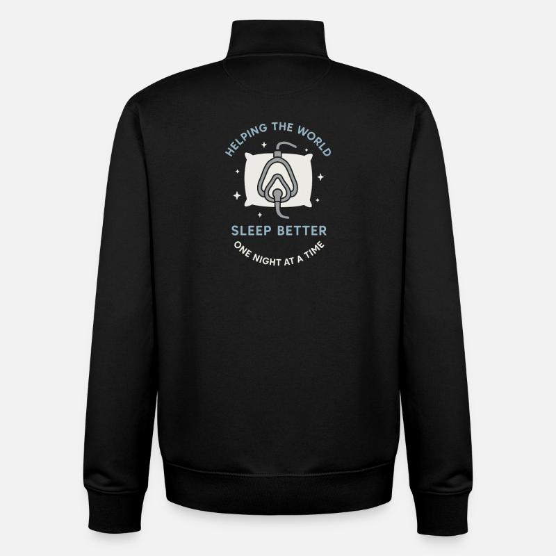 Schlaftechnologe Polysomnographic Tech Rpsgt - Unisex Organic Zip Sweatshirt von Stanley/Stella - Schwarz