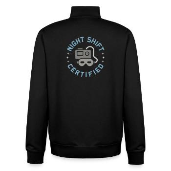 Technologue du sommeil, technicien polysomnographique, Rpsgt - Sweat zippé unisexe en coton bio Stanley/Stella - noir - Dos - AI Model Male 185 light (185cm)