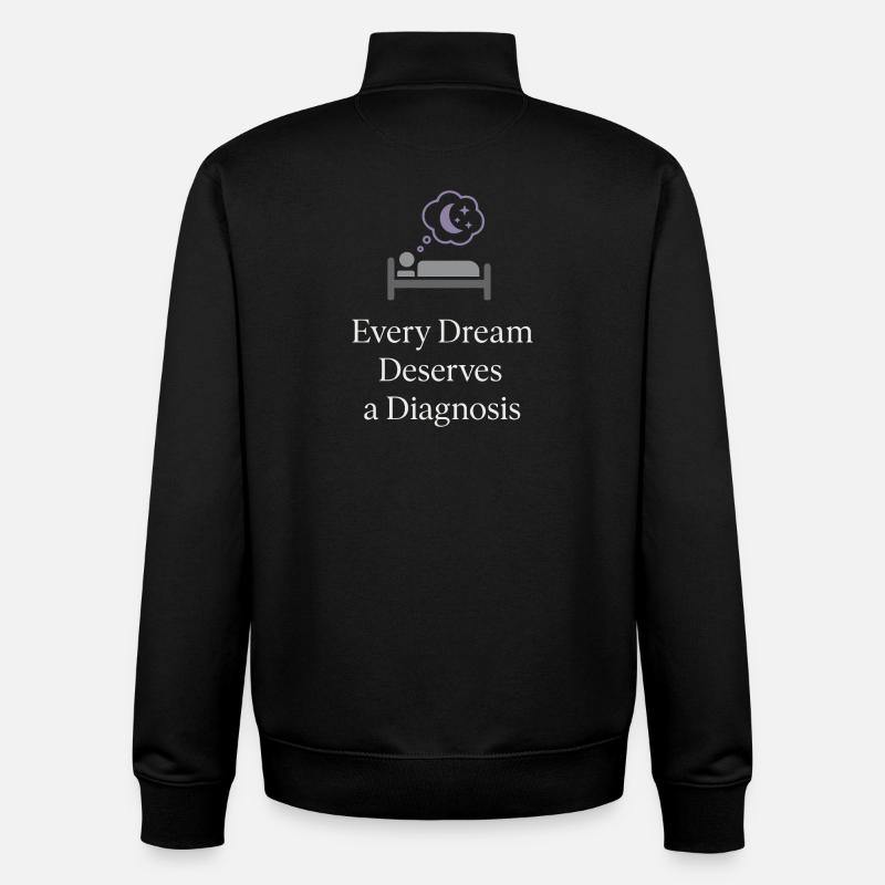 Sleep Technologist Polysomnographic Tech Rpsgt - Unisex Organic Zip Sweatshirt by Stanley/Stella - black