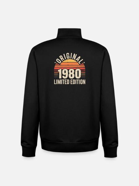 Original 1980 Édition Limitée - Sweat zippé unisexe en coton bio Stanley/Stella - noir