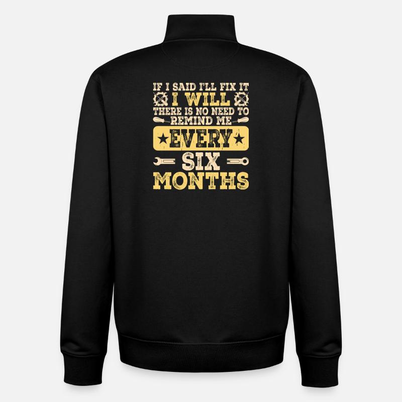 Mechanic Mechatronics Technician Handyman Gift - Unisex Organic Zip Sweatshirt by Stanley/Stella - black