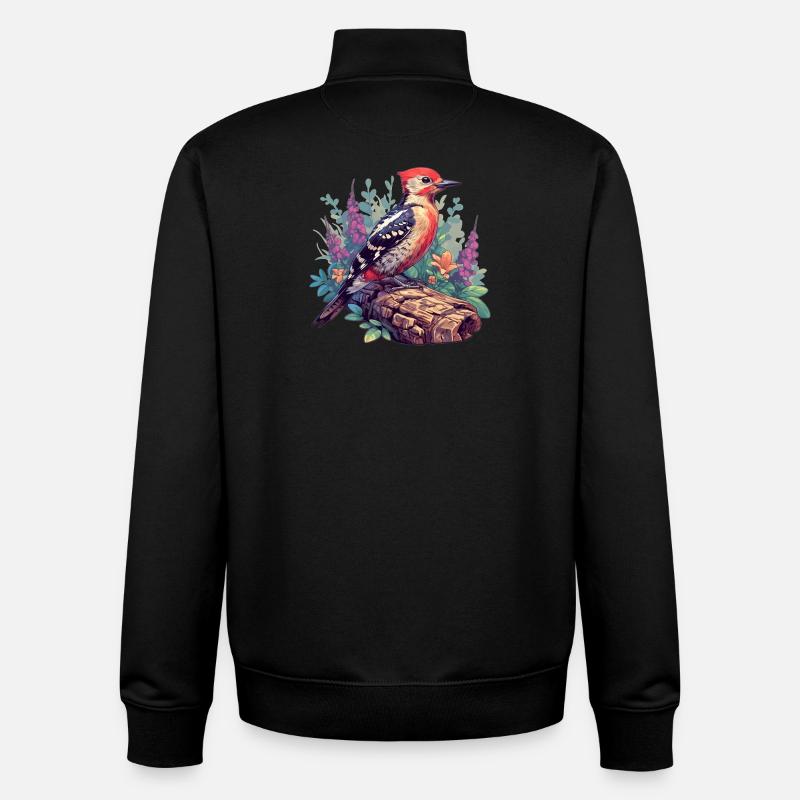 Pic Pic - Sweat zippé unisexe en coton bio Stanley/Stella - noir