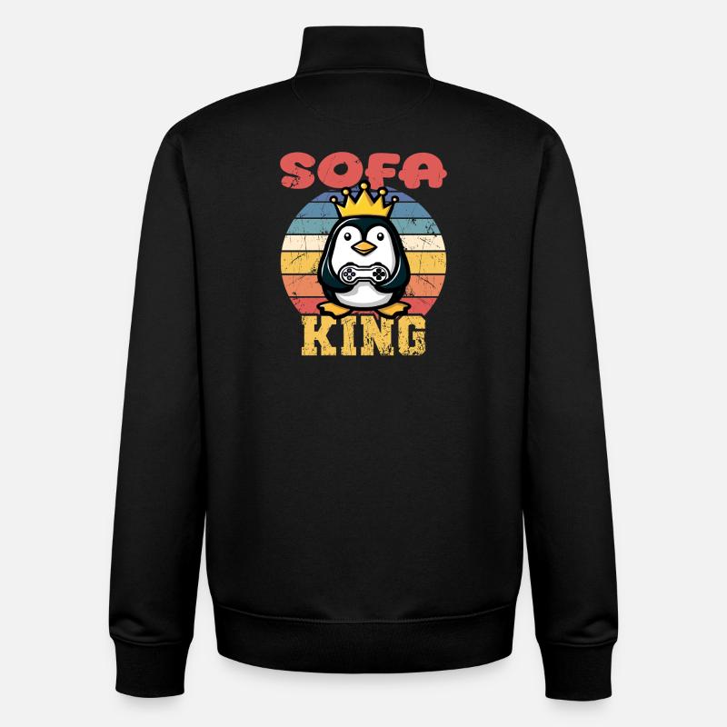 Sofa King - Unisex Organic Zip Sweatshirt von Stanley/Stella - Schwarz