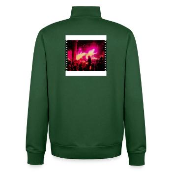Partys  - Unisex Organic Zip Sweatshirt von Stanley/Stella - Flaschengrün - Hinten - AI Model Male 185 dark (185cm)