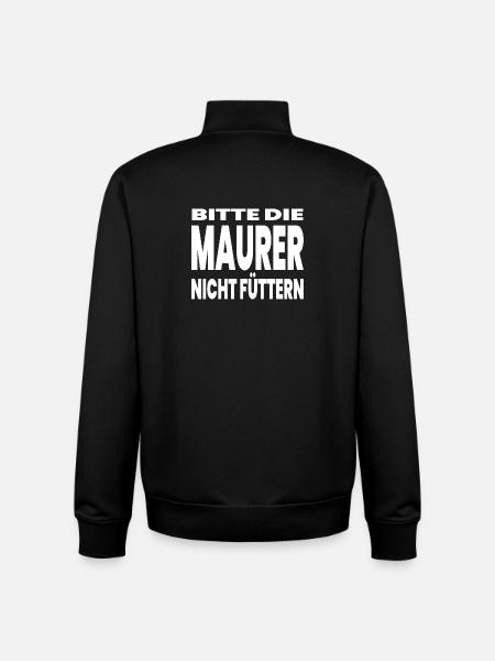 Bricklayer - Unisex Organic Zip Sweatshirt by Stanley/Stella - black