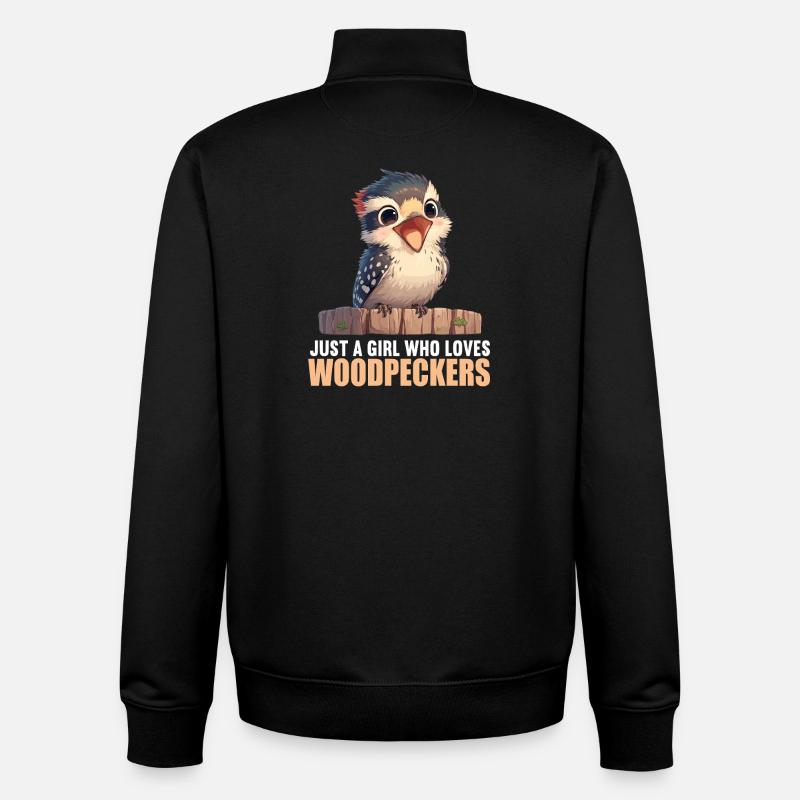 Pic Pic - Sweat zippé unisexe en coton bio Stanley/Stella - noir