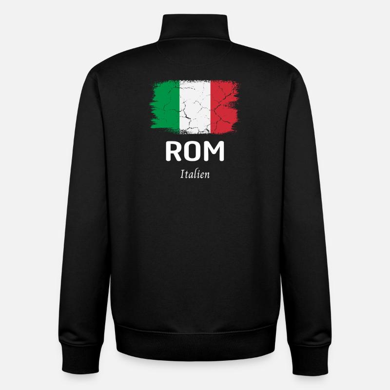 Rom - Unisex Organic Zip Sweatshirt von Stanley/Stella - Schwarz