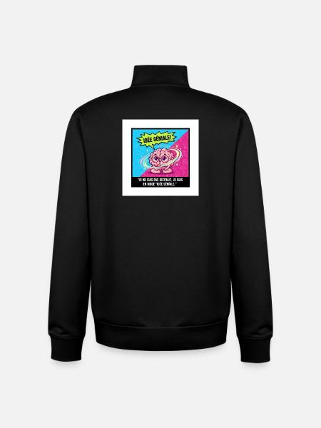 Geniale Idee Brain Pop - Unisex Organic Zip Sweatshirt von Stanley/Stella - Schwarz