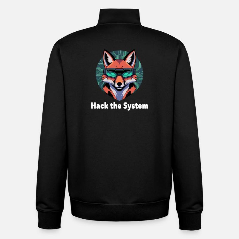 Fox Cyberspace VR Goggles - Unisex Organic Zip Sweatshirt by Stanley/Stella - black