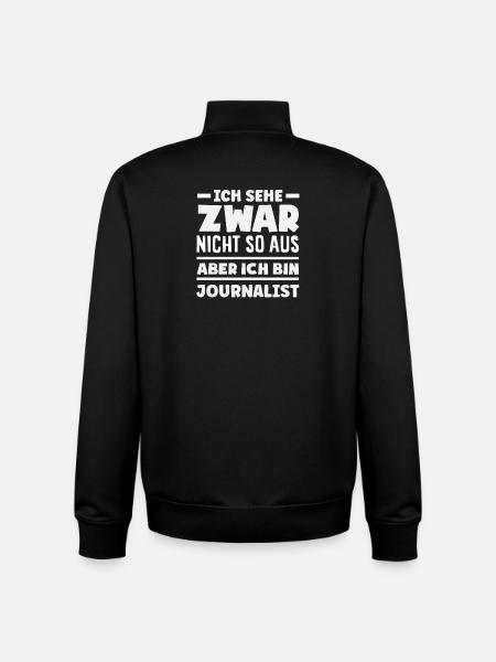 Funny I See Investigative Reporter - Unisex Organic Zip Sweatshirt by Stanley/Stella - black