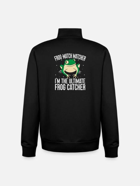 Frog Catcher Frog-Match Matcher Frog - Unisex Organic Zip Sweatshirt von Stanley/Stella - Schwarz