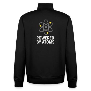 Stolz - Unisex Organic Zip Sweatshirt von Stanley/Stella - Schwarz - Hinten - AI Model Male 185 light (185cm)