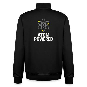 Stolz - Unisex Organic Zip Sweatshirt von Stanley/Stella - Schwarz - Hinten - AI Model Male 185 light (185cm)