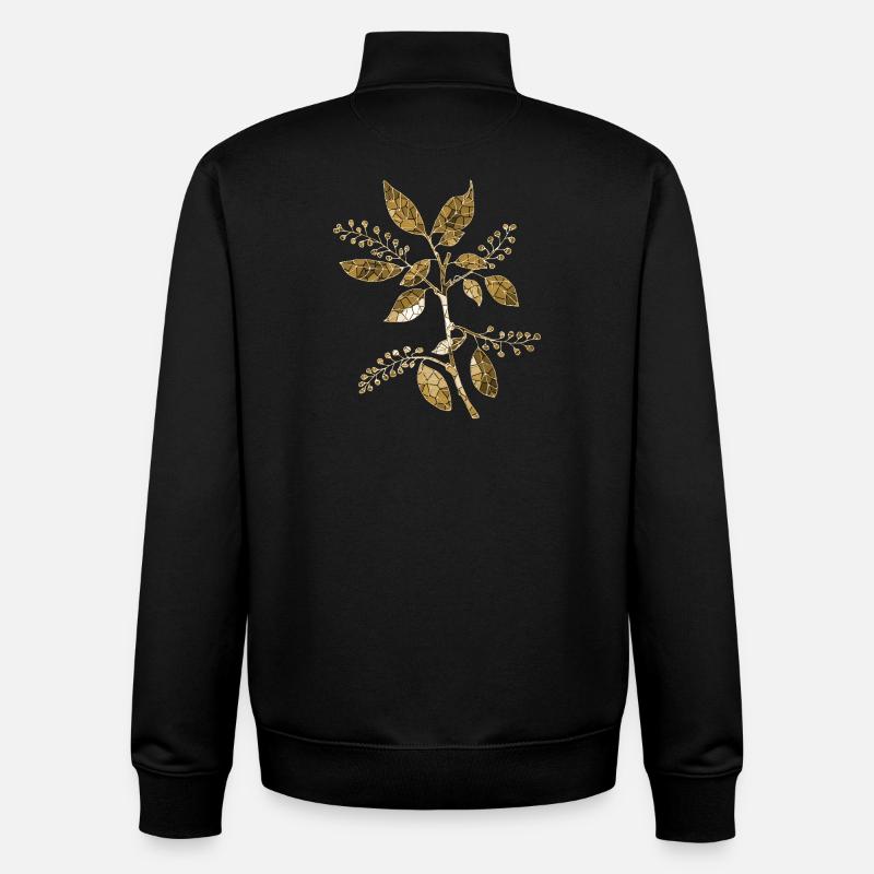 Blumen - Unisex Organic Zip Sweatshirt von Stanley/Stella - Schwarz