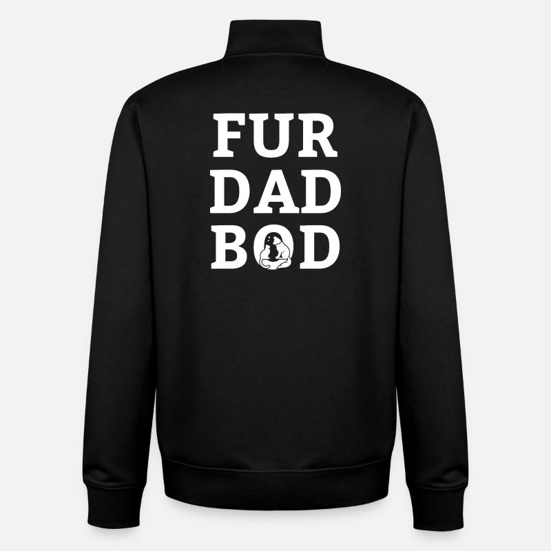 Pour Dad Bod - Sweat zippé unisexe en coton bio Stanley/Stella - noir