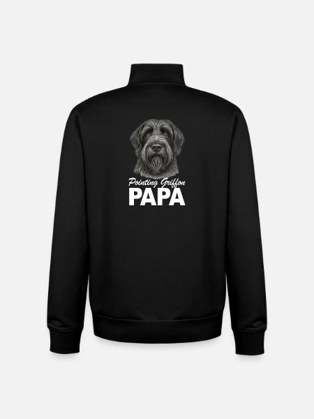 Griffon Korthal's dad - Unisex Organic Zip Sweatshirt by Stanley/Stella - black