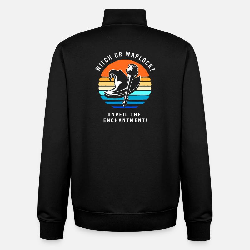 Révélation du sexe d’Halloween - Sweat zippé unisexe en coton bio Stanley/Stella - noir