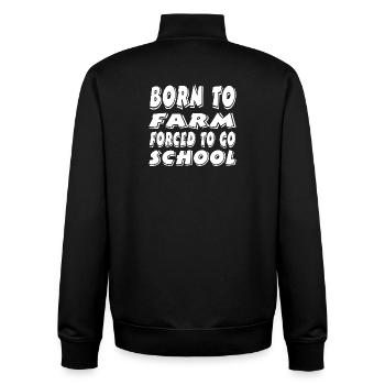 Ferme - Sweat zippé unisexe en coton bio Stanley/Stella - noir - Dos - AI Model Male 185 light (185cm)