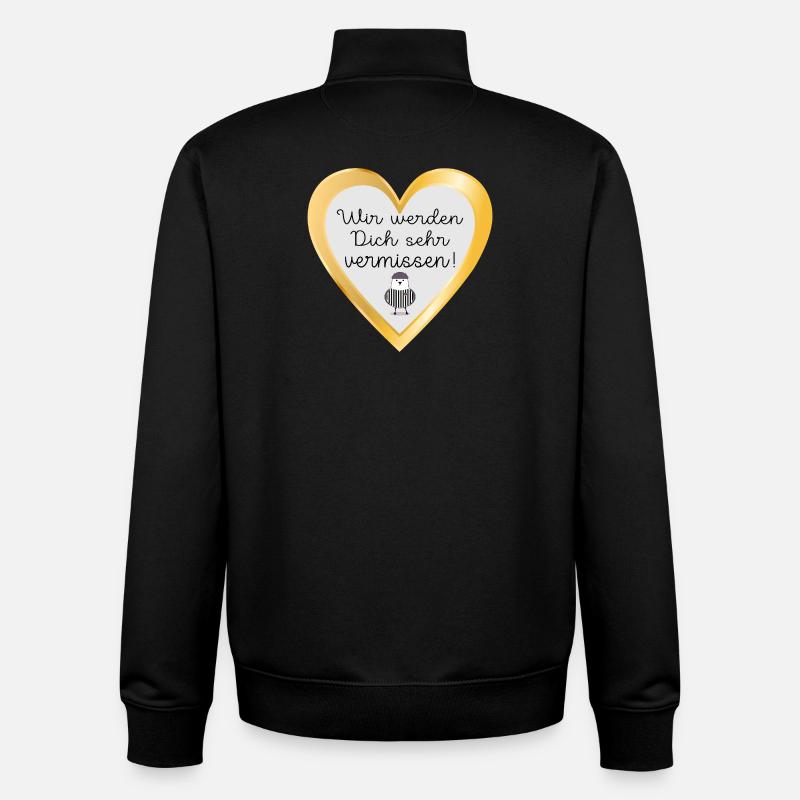 ABSCHIED MÖWE - Unisex Organic Zip Sweatshirt von Stanley/Stella - Schwarz