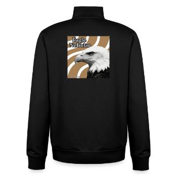 Eagle Nebular Portrait - Unisex Organic Zip Sweatshirt by Stanley/Stella - black - Back - AI Model Male 185 light (185cm)