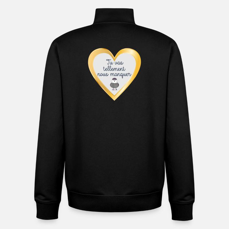 Auf Wiedersehen Team - Unisex Organic Zip Sweatshirt von Stanley/Stella - Schwarz