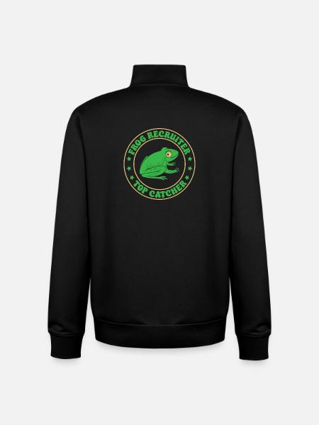 Frog Catcher Recruiter Top Frog - Unisex Organic Zip Sweatshirt by Stanley/Stella - black