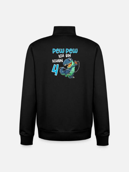 4e anniversaire T Rex Gaming - Sweat zippé unisexe en coton bio Stanley/Stella - noir