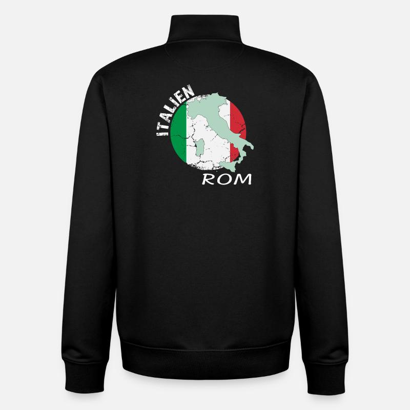Rom - Unisex Organic Zip Sweatshirt von Stanley/Stella - Schwarz
